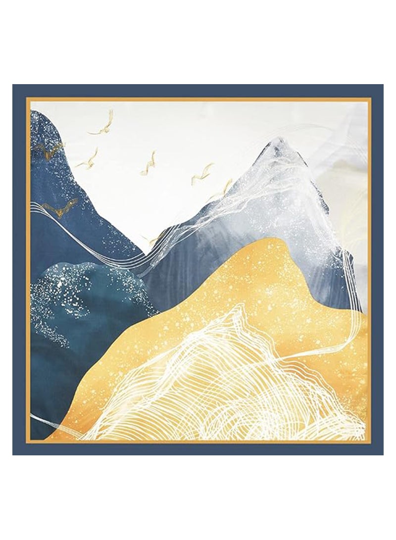 Excefore Head Scarf Satin Hair Wrap for Sleeping Flower Print Bandana Square Scarves Neckerchief for Women Ladies Scarfs Gifts 53CM - Image 5