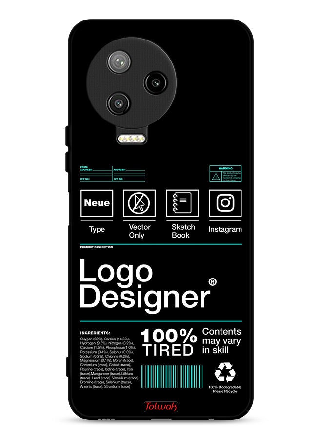 Tolwak Infinix Note 12 Pro 4G Protective Case Cover Logo Designer Sticker - Image 1