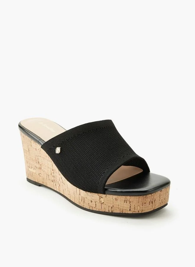 Surestep Women Textured Wedge Heel Sandals