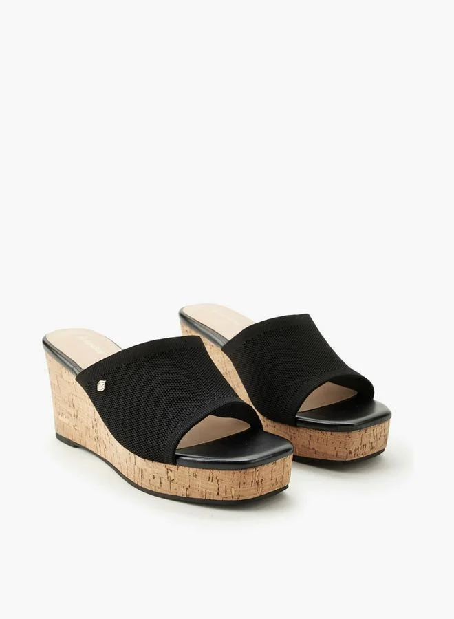 Surestep Women Textured Wedge Heel Sandals