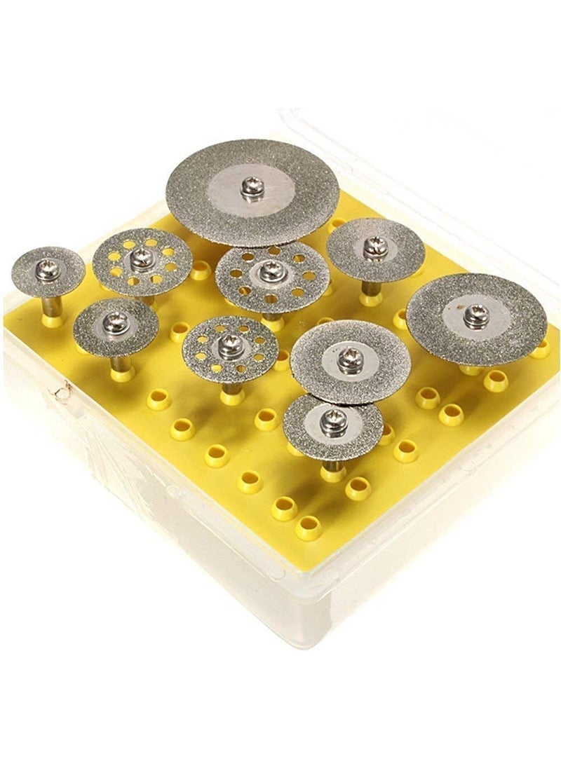 DIY Crafts Diy Crafts 11002 5862 18 Diamond Cutting Discs Cutoff Wheel Blades Set for Dremel Rotary Tool Multicolor 10 Piece  - Image 1