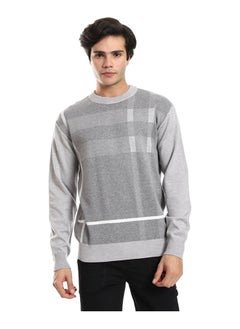 Andora Self Pattern Round Neck Pullover  - Image 1