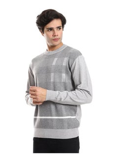 Andora Self Pattern Round Neck Pullover  - Image 2