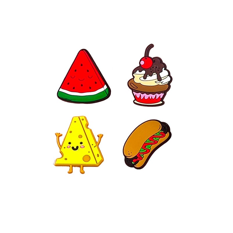 BOWNDY Cute Donuts Food Charms for Clog Shoe Decoration, Pack Food Charm for Boys Kids Teens Man Gifts - Image 2