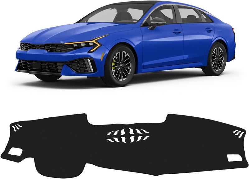 FIILINES Dash Cover Fit for Kia K5 2021 2022 2023 (Without HUD) Dashboard Mat Cover Sunshade Nonslip Mesh Protector No Glare - Image 1