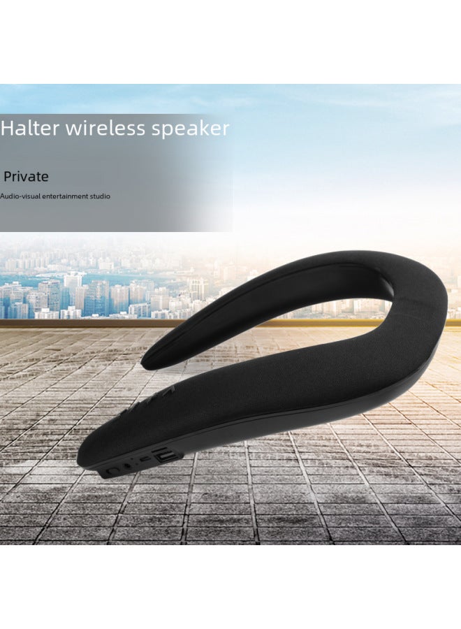 Neutral D New Stereo Wireless Bluetooth U-shaped Neck Hanging Speaker Ring Neck Hanging Neck Hanging Microphone Bluetooth Audio - Image 4