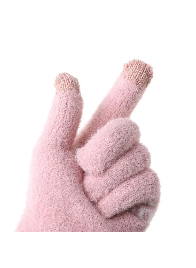 Mobile touch fingers wool winter gloves - Image 4