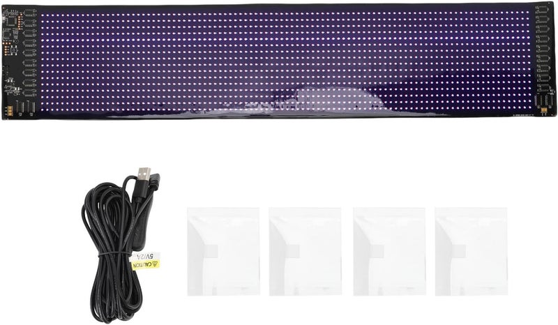 لوحة إعلانات LED قابلة للبرمجة من ZJchao، مرنة وقابلة للتخصيص للنصوص والأنماط، لوحة عرض ساطعة للإعلانات التجارية مع جهاز تحكم عن بعد - Image 5