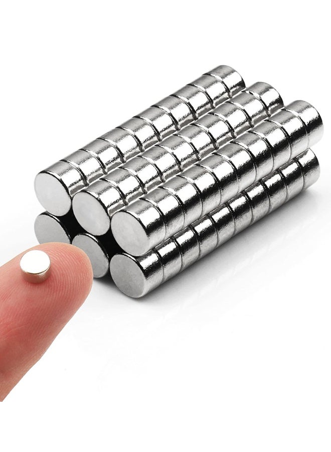 60pcs Small Magnets,Round for Refrigerator , Cylinder, Fridge , Office , Whiteboard , Durable Little Miniature Tiny Mini for Crafts - Image 1