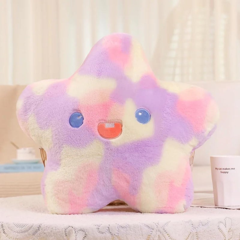 Tickles Rainbow Star Shape Cushion Soft Plush Pillow for Kids Boys Girls Home Car Decoration Set of 2 Color Multicolor Size 20 cm - Image 2