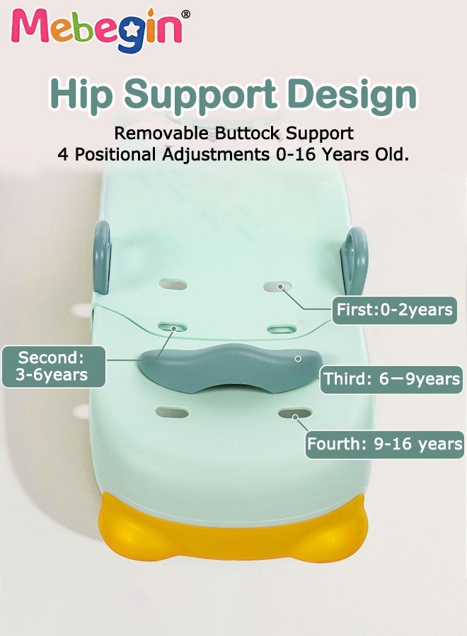 MEBEGIN Adjustable Hair Washing Station for Kids, Foldable Shampoo Chair with 4-position Headrest and 3-level Cushion Adjustment, Comfortable to Ue and Easy to Clean - Image 4