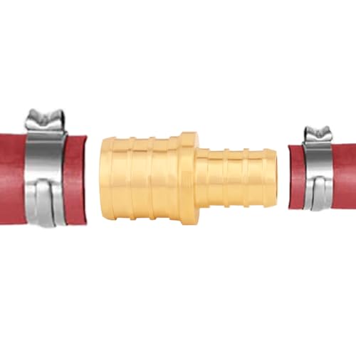 Uenede 12PCS LF Brass 34 to 12 Inch PEX Reducer Barb Straight Coupling Pipe Crimp Fitting - Image 3
