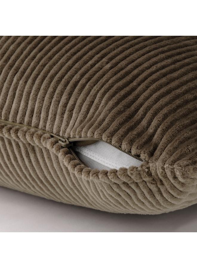 Zaboon Cushion cover, grey-brown, 40x58 cm - Image 3