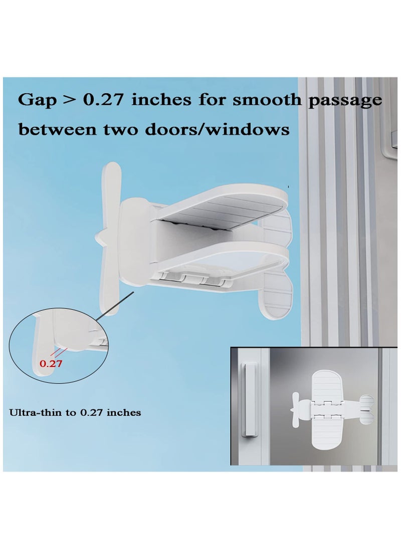 SOLARAE Sliding Door Child Lock, 4 Pack Sliding Glass Door Child Safety Lock, Window Child Safety Locks, Sliding Door Lock for Child Safety - Image 5