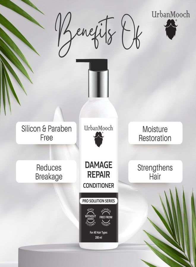 UrbanMooch Damage Repair Hair Care Kit For Men, Shampoo 200ml, Conditioner 200ml, Hair Serum 50ml, Silicone-Free, Paraben-Free - Image 5