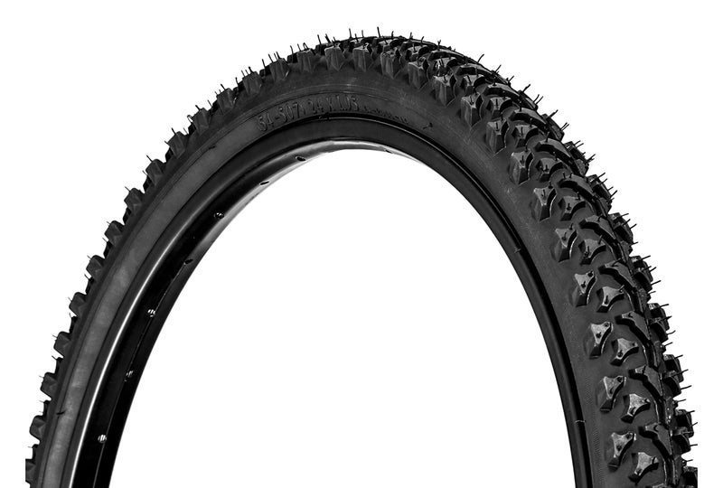 SCHWINN إطار دراجة شوين البديل، 24" × 1.95" إطار دراجة جبلية، knobs عريضة وكتلية، حماية من الثقب، يناسب عرض الحافة الداخلية 19 مم-29 مم، نطاق PSI من 35 إلى 65 - Image 1