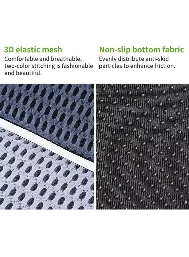 4d Mesh Covered Breathable Car Booster Seat Cushion Office Hip Cushion Ergonomic Enhanced Seat Memory Foam  Thickened Memory Foam Cushion Home Stool Chair Cushion Seat Cushion Driving Car Seat Cushion Improves Vision Posture(Grey) - Image 4