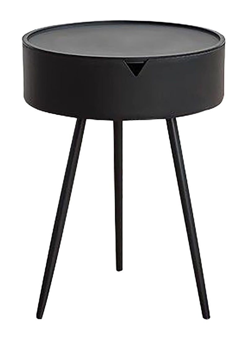 DubaiGallery - Iron Bedside Table, Cream Style Bedside Table,Modern Simple Bedside Table, Creative Simple Bedside Table, Creative Round Bedside Table, Bedside Storage Cabinet,Iron Storage Cabinet,Cream Style stor - Image 1
