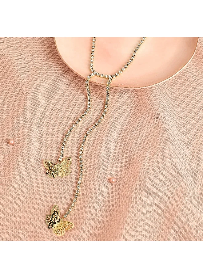 سوهي قلادة ساحرة متألقة مجوهرات اصطناعية فاخرة