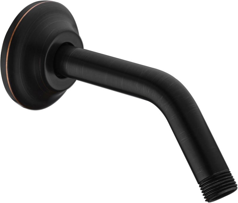 Bestill Wall Mounted 6 Inch Extension Shower Head Arm, Shower Arm and Flange Included, Oil Rubbed Bronze - Image 1