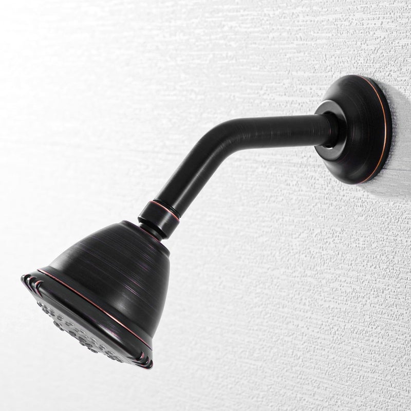 Bestill Wall Mounted 6 Inch Extension Shower Head Arm, Shower Arm and Flange Included, Oil Rubbed Bronze - Image 2