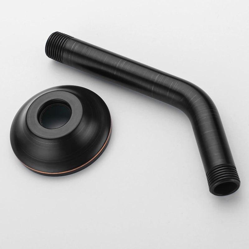 Bestill Wall Mounted 6 Inch Extension Shower Head Arm, Shower Arm and Flange Included, Oil Rubbed Bronze - Image 5
