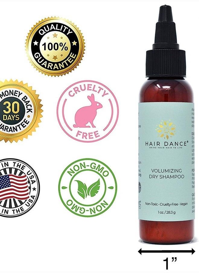 Hair Dance - Dry Shampoo Volume Powder. Natural and Organic Ingredients. For Blonde and Dark Hair. Lavender Oil Scented. - Image 1