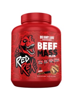 BIG RAMY LABS Big Ramy Labs Red Rex Beef Mass Plus, Chocolate Peanut Butter Flavor, 6 LB  - Image 1
