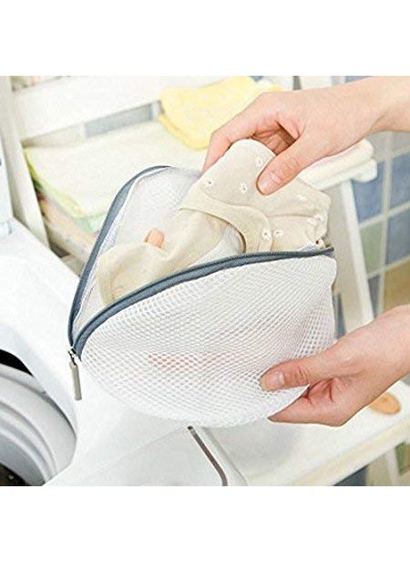 Vrozty Vrozty Mesh Laundry Woman Under Wear Bra Clothes Washing Bag for Washing Machine Underwear Lingerie Laundry Washing Bag Dirty Clothes Saver Pouch Laundry Clothes Protector 2 Piece  - Image 2