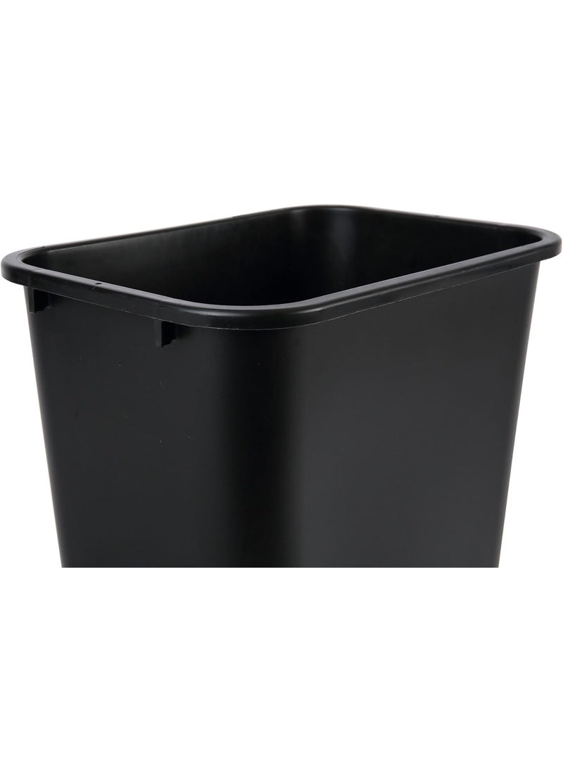 boardwalk Boardwalk 3485203 41 Quart Plastic SoftSided Wastebasket  Black  - Image 5