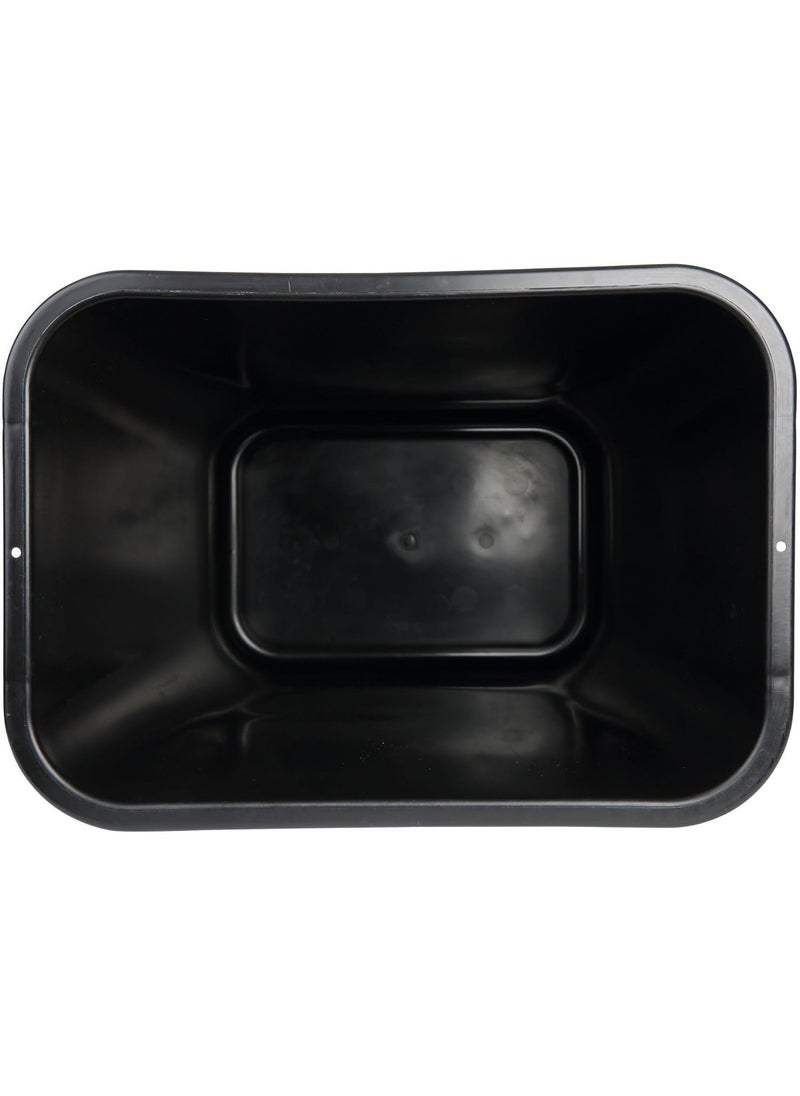 boardwalk Boardwalk 3485203 41 Quart Plastic SoftSided Wastebasket  Black  - Image 4