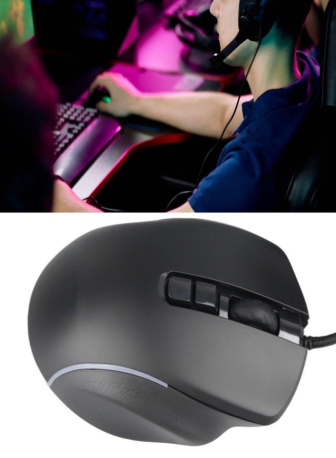 Sanpyl Wired Gaming Mouse with 10 Programmable Side Buttons, 800-7200DPI 6 Adjustable DPI Shortcut Mouse, Office Gaming Multi Mode Adjustable Backlight Braided Wire Mouse (Black), Sanpylyknopdfqcw-11 - Image 5
