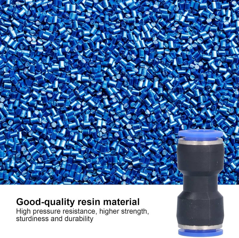 30Pcs Straight Pneumatic Connector, Push to Connect Fittings for Air Tube, 360° Rotatable Quick Connect Joint with Stainless Steel Buckle for PU Tubing in Mechanical and Medical (PU-14) - Image 3