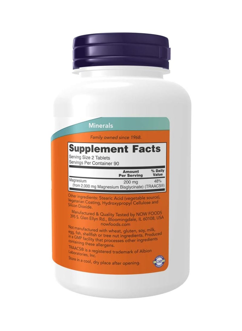 now Foods Magnesium Glycinate (180 Tablets) - Image 2