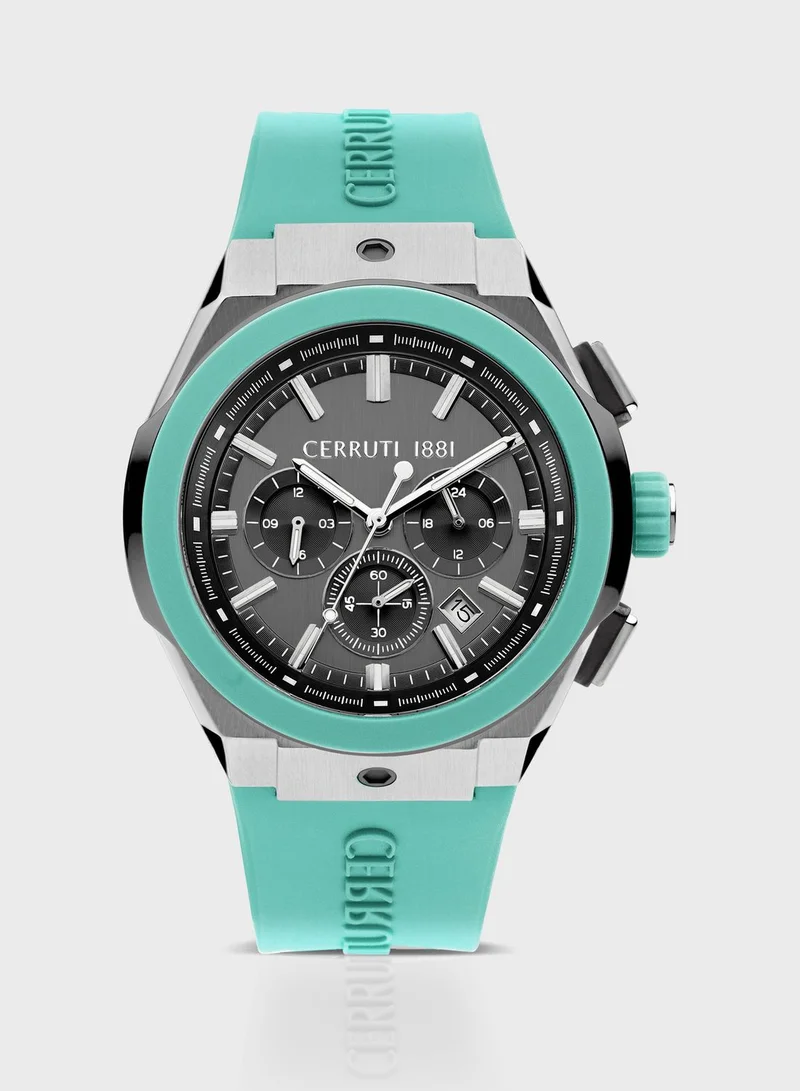 CERRUTI 1881 Silicone Strap Analog Watch