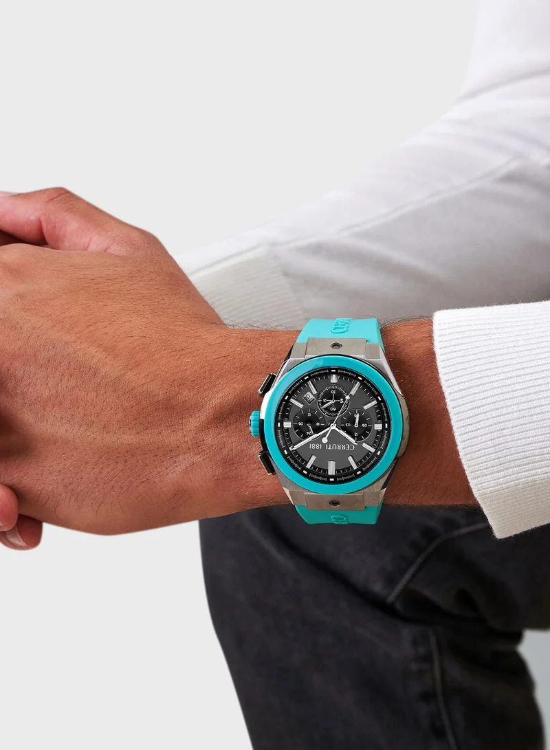 CERRUTI 1881 Silicone Strap Analog Watch