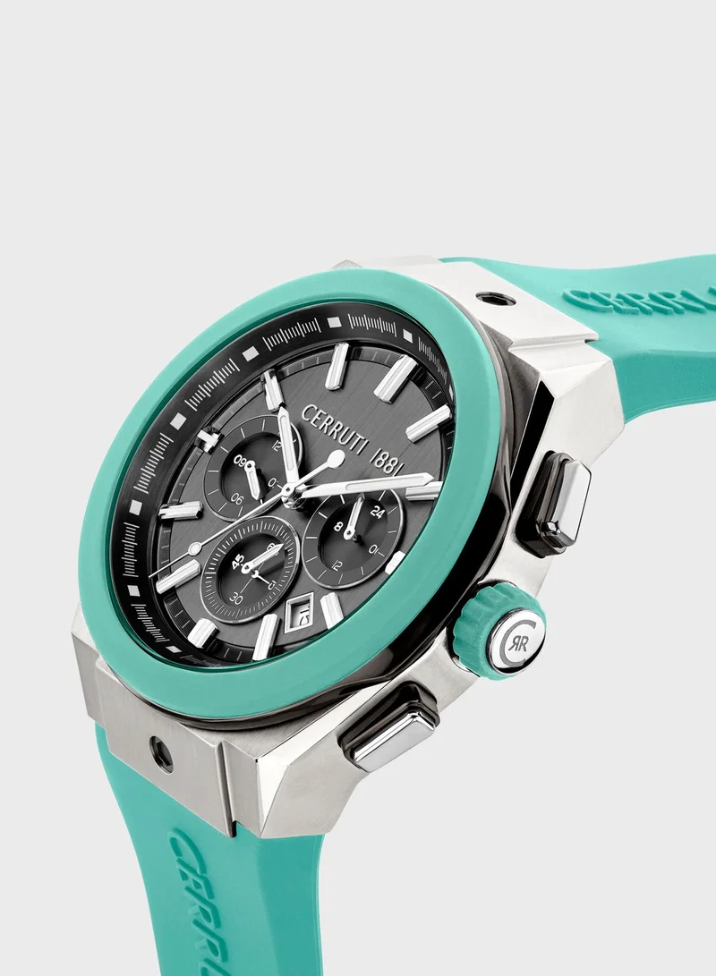 CERRUTI 1881 Silicone Strap Analog Watch