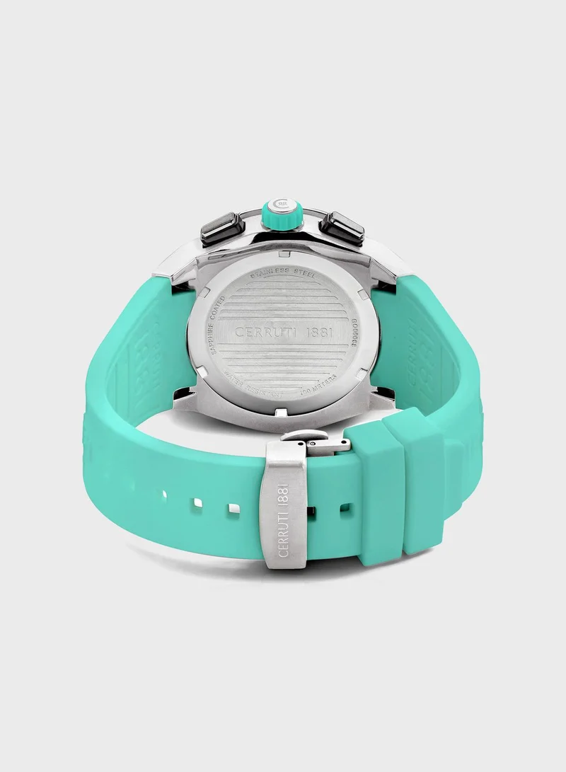 CERRUTI 1881 Silicone Strap Analog Watch