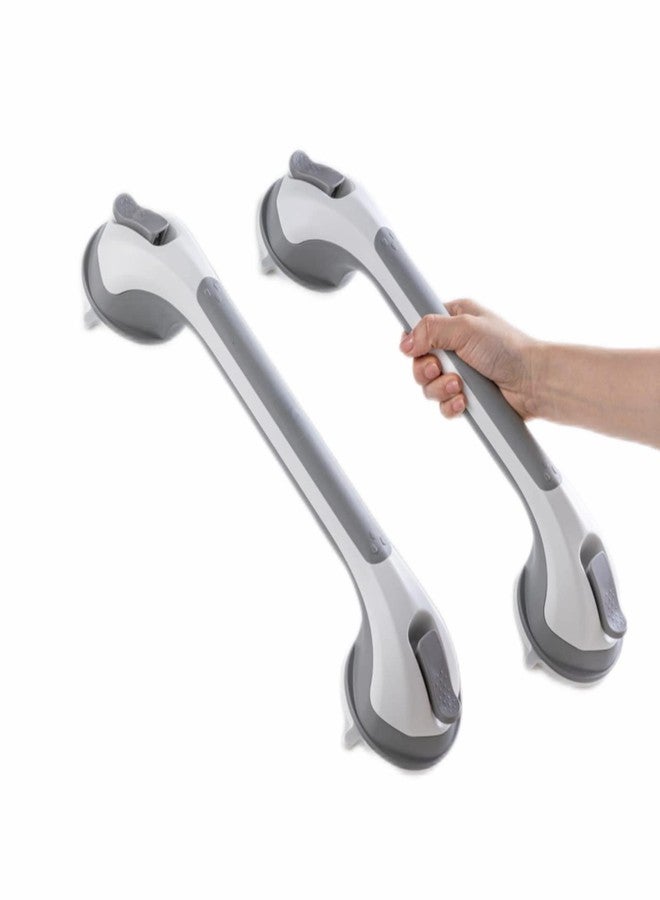 TAILI Grab Bars for Bathtubs and Showers 2 Pack Suction Grab Bar, Heavy Duty Shower Handle Removable Bath Handrails for Seniors and Elderly, Bathroom Safety Grip No Drilling Waterproof,Grey,G9 - Image 1