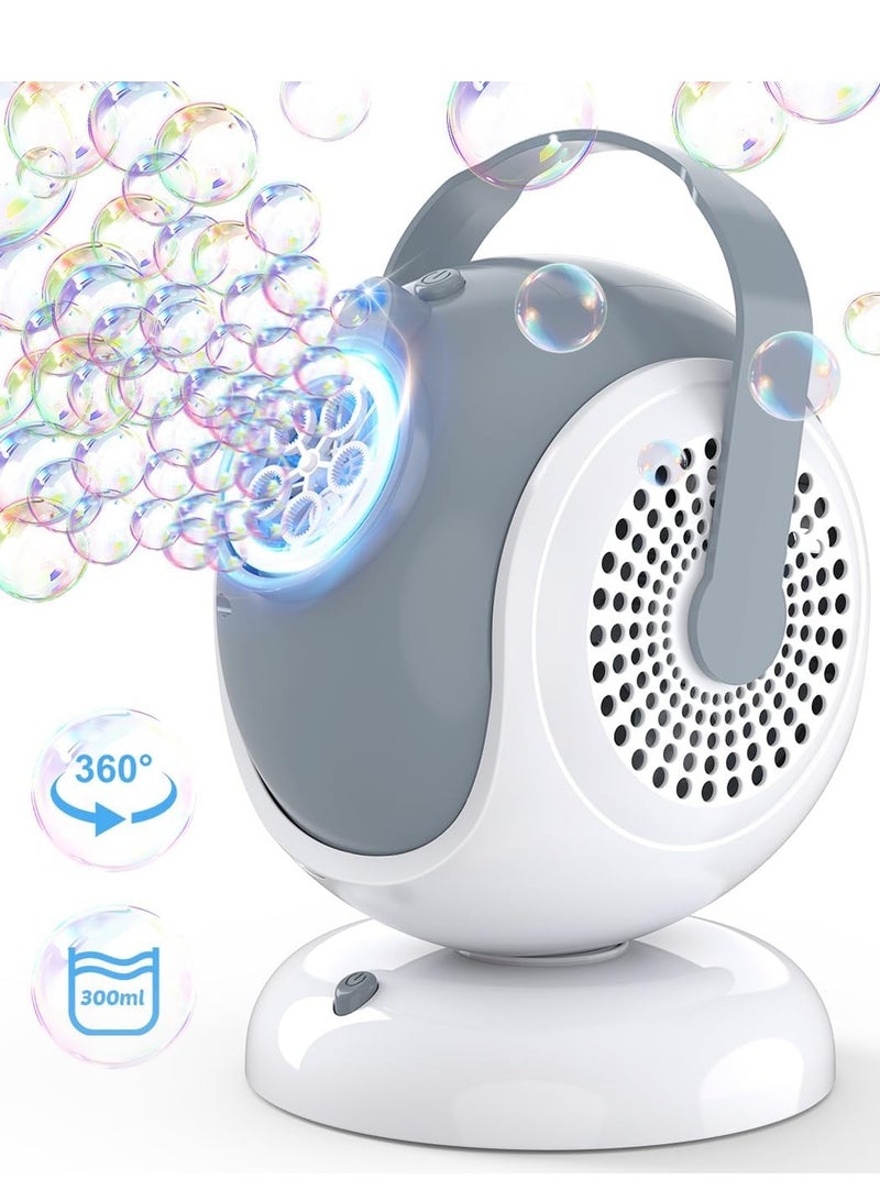 spa luxetique Bubble Machine - Automatic Bubbles Blower for Kids, Toddlers - 360° Oscillation & 75° Adjustment, Bubble Toys with LED Light - Gifts for Boys, Girls, Easter, Outdoor, Birthday, Party Use - Image 1