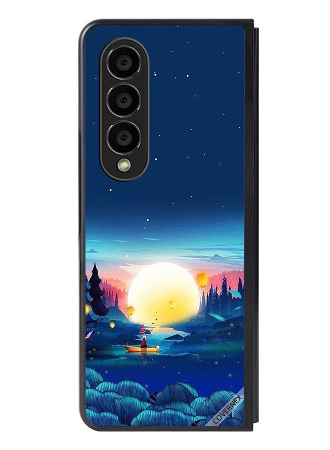 Covernex Protective Case Cover For Samsung Galaxy Z Fold 4 Sunset View Paint - Image 1