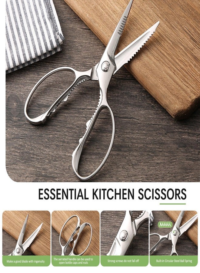 BALUCA Heavy Duty Kitchen Scissors, Kitchen Shears for Meat, Chicken, Fish, Poultry, Herb and Bread - Stainless Steel Detachable All Purpose Cooking Shears, Dishwasher Safe - Image 5