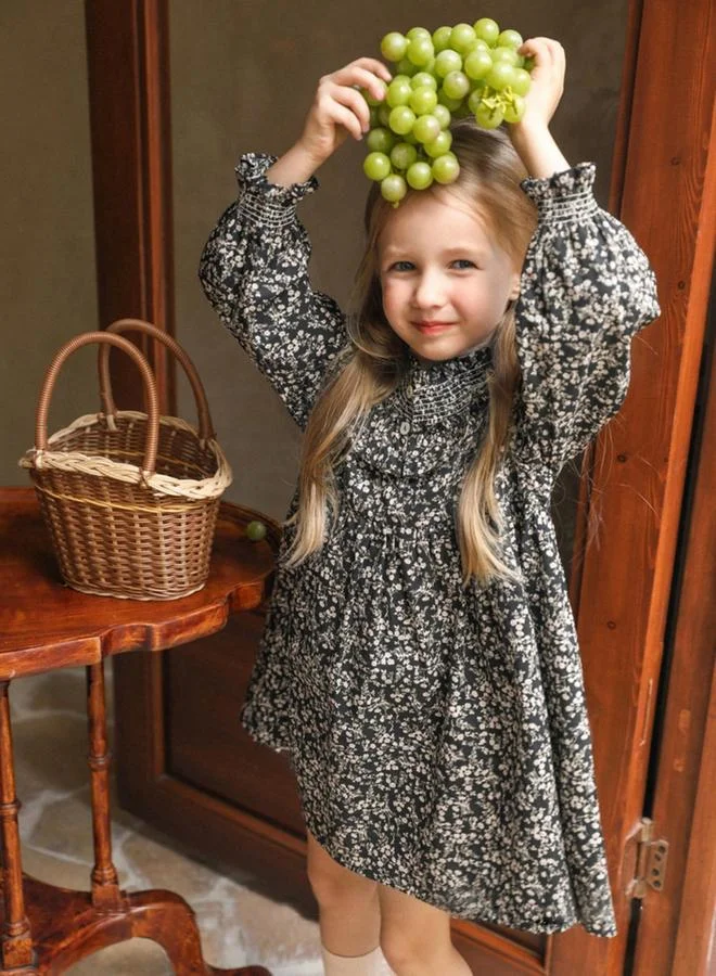 Take Two  Girls Floral Print Long Sleeve A-Line Dress for Women | Best Price UAE