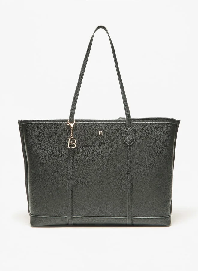 Flora Bella By Shoexpress Solid Tote Bag with Double Handle and Magnetic Closure