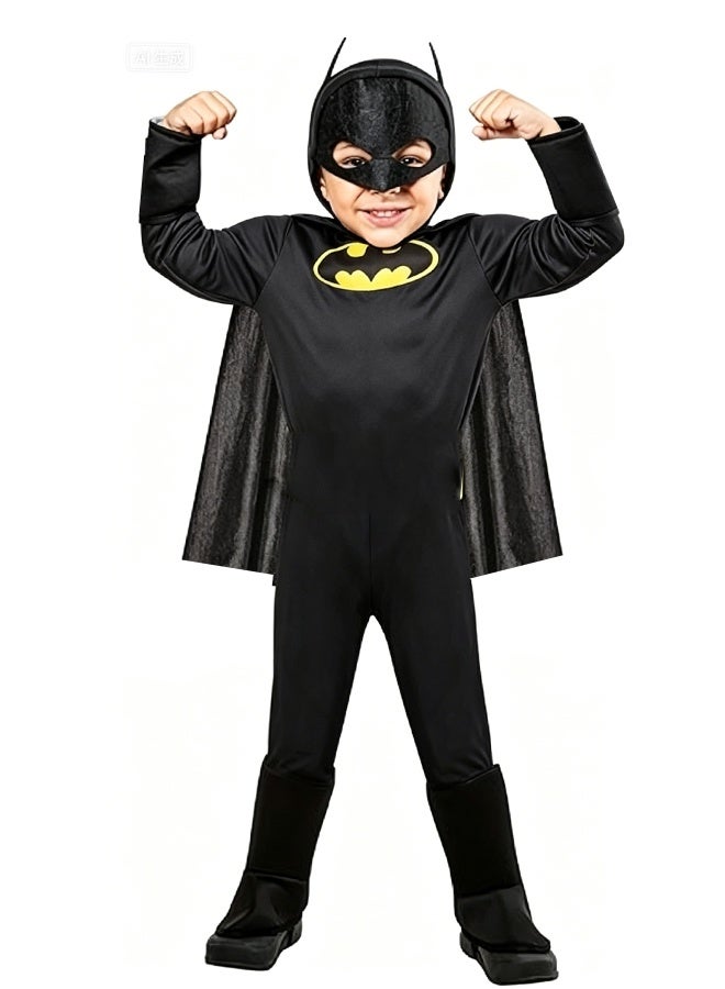 باتمان Toddler Kids Muscle Dark Hero  Full Body Costume, Children Muscle Style Outfit, Cosplay Jumpsuit for Halloween Carnival Masquerade Stage Birthday Party Dress Up - Image 5
