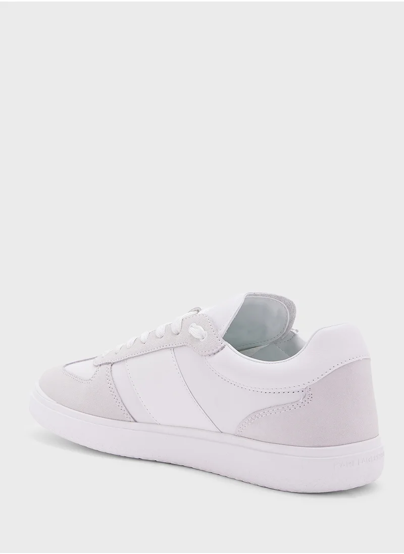 كارل لاغرفيلد Atlas Lace Up Low Top Sneakers