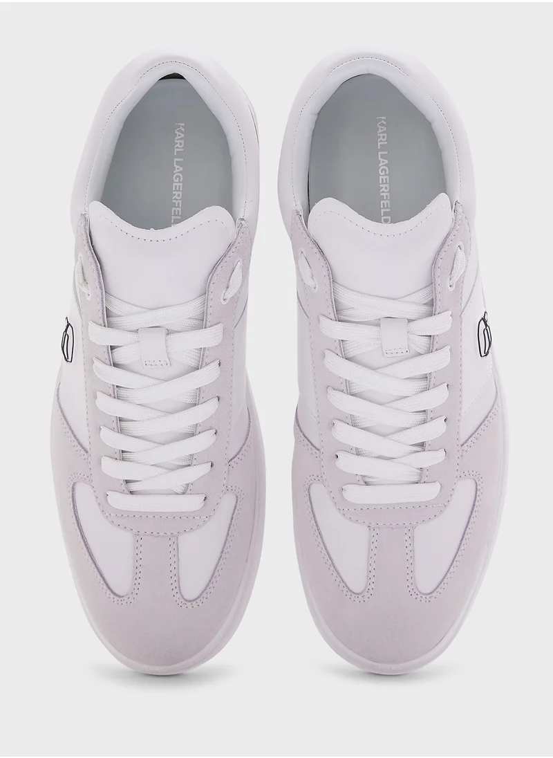 كارل لاغرفيلد Atlas Lace Up Low Top Sneakers