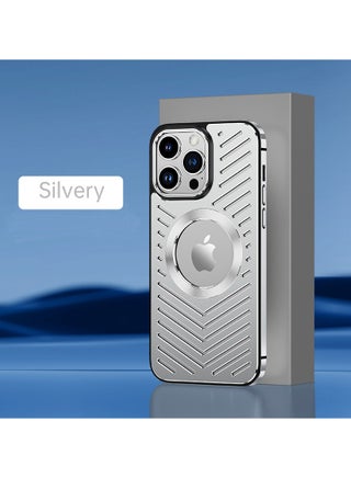 Metal Magnetic Anti-Fall Heat Dissipation Case for iPhone Super Magnetic Shockproof Breathable Aluminum Back Phone Case( Silver/iPhone 13 Pro Max) - pzsku/ZC8533C608D6F2CD54033Z/45/_/1694663557/9ed12225-51c3-40b7-a59c-9b8b14c42789
