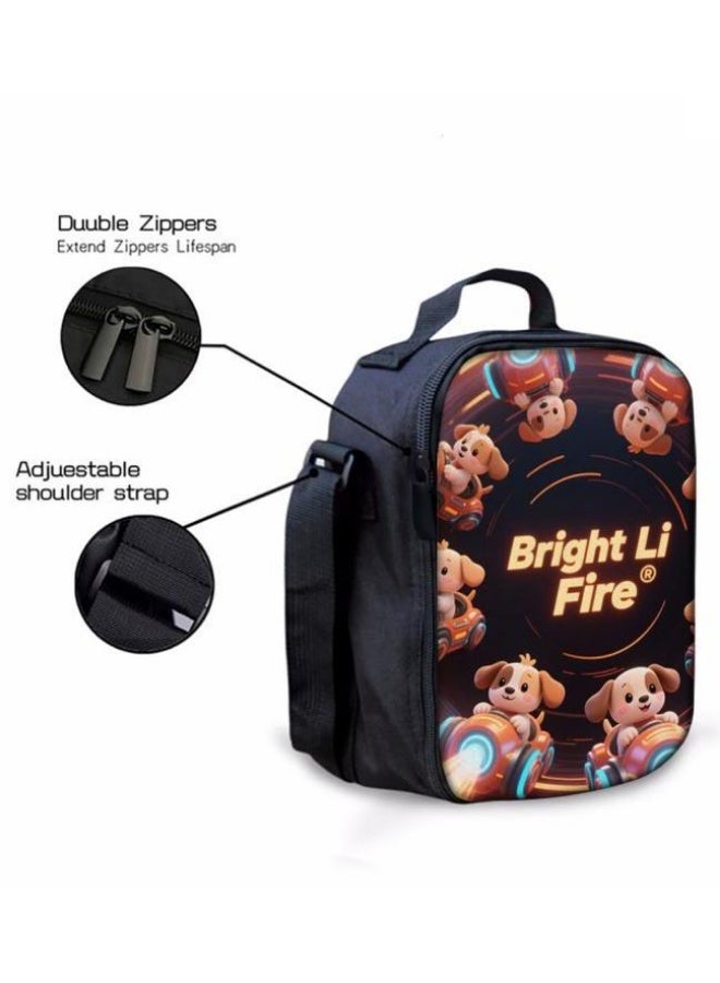 Bright Li Fire Three-piece set of cartoon bags, easily cope with various occasions (students, children, friends' outings, mountain climbing, schooling, etc.) | Backpack + hand-held + stationery bag | School season/holiday gifts - 107 - Image 3