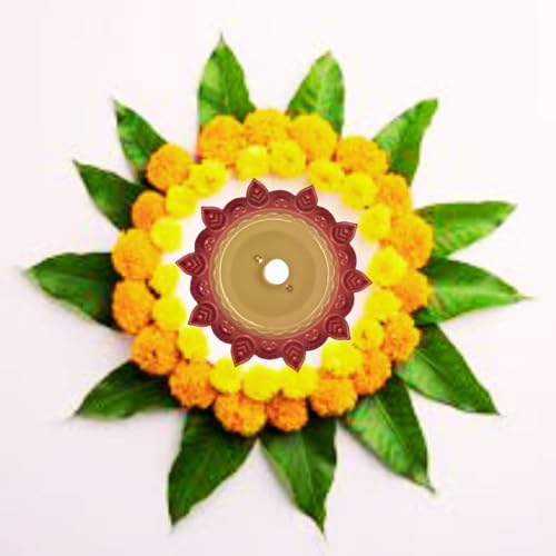 SuNZita Water Sensor LED Diya Set - Decorative Lights for Home, Diwali, Festivals Decoration - Battery Operated E-Diya Set of 8 (8) - Image 1